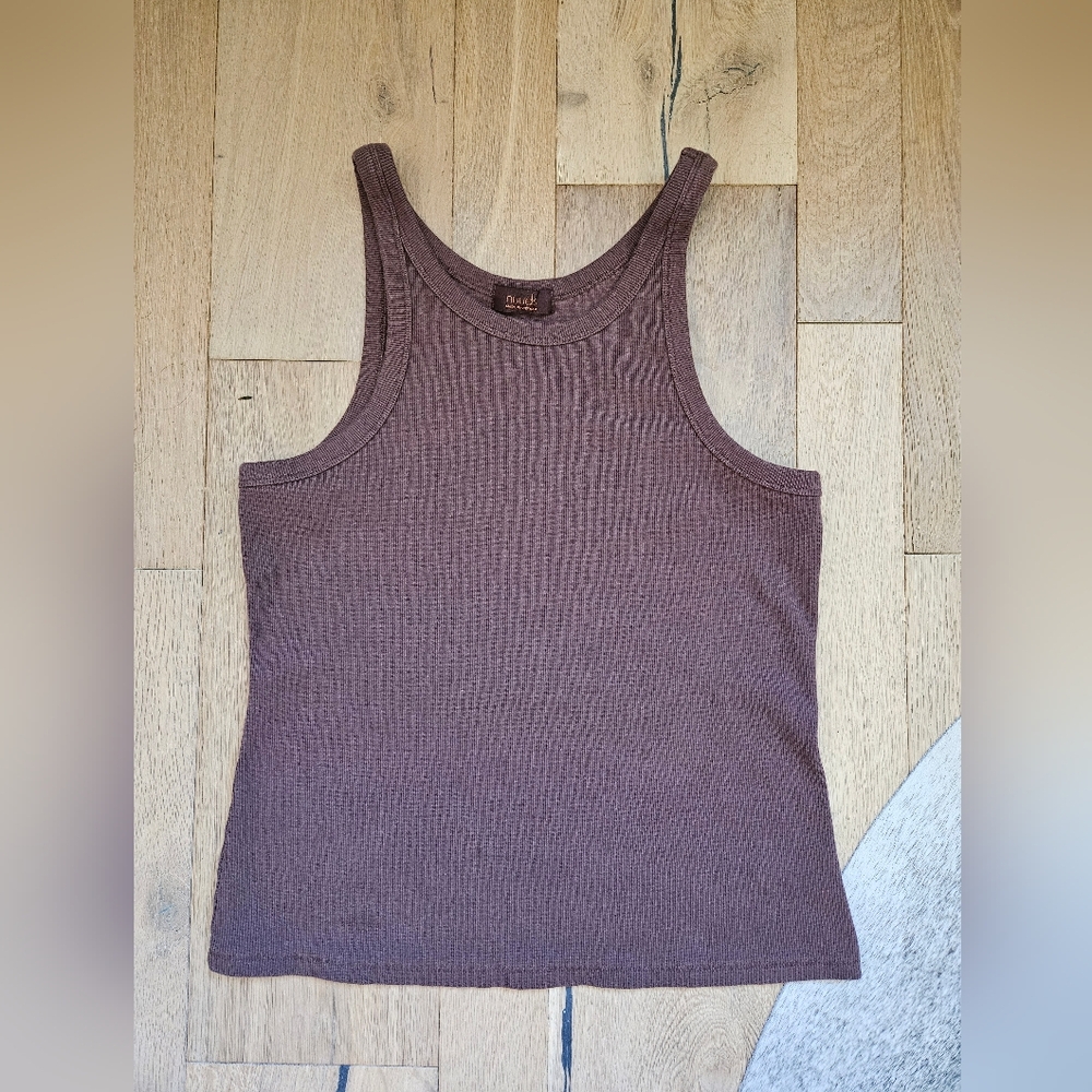 W's Nuuds Essential Rib Tank Top. Size L.